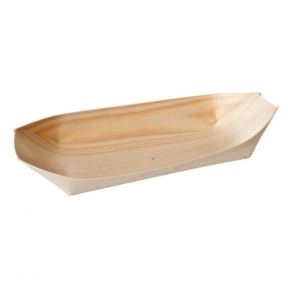 Biowood Oval Boats 22.5x11cm Pk50